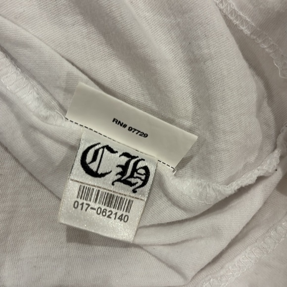 White Womens Chrome Hearts T Shirt - Picture 5 of 5